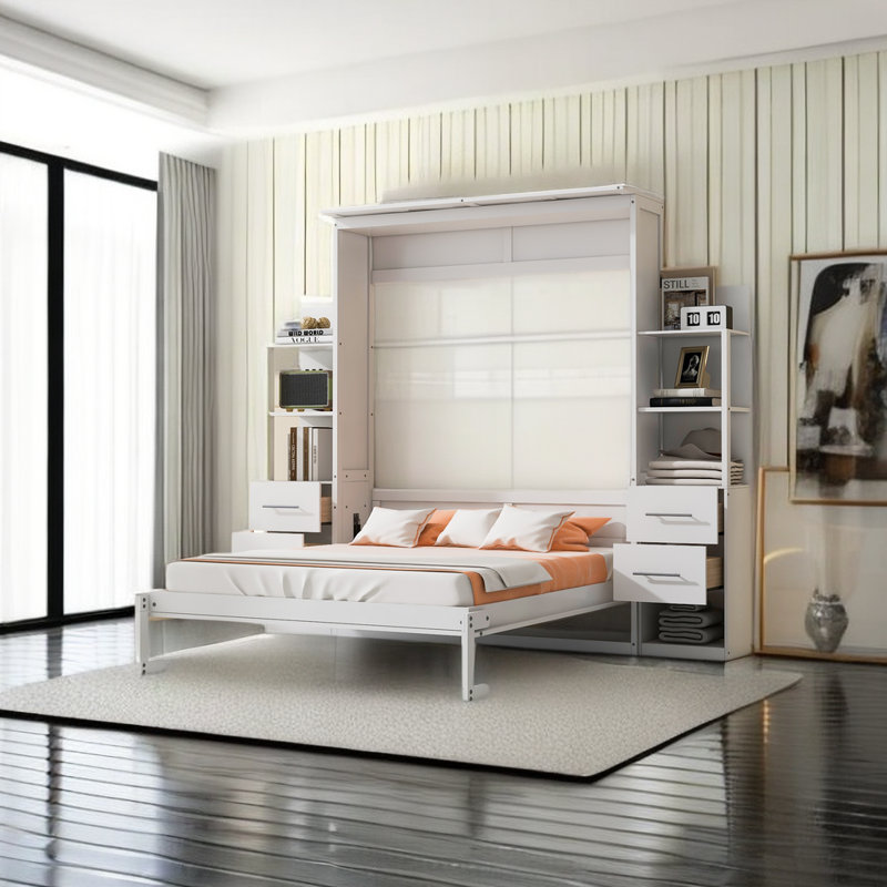 Lit escamotable, Blanc
