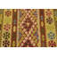 Tapis en laine noué la à la main rouille/olive 3 pi 8 po x 6 pi one-of-kind Doorfield