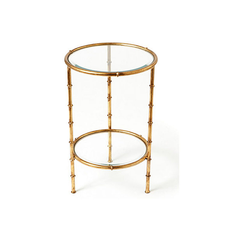 Roseann Glass Top End Table