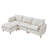 Modular L-Shape Sectional Sofa with Ottoman
