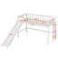 Lit mezzanine bas avec échelle et toboggan-732786825