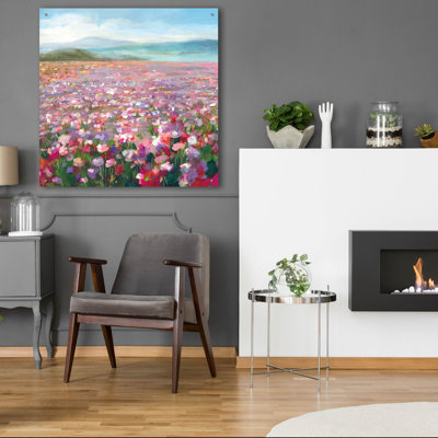 Art mural en verre «Headland Wildflowers» par Danhui Nai