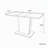 Extendable Rectangular Dining Table for Small Spaces