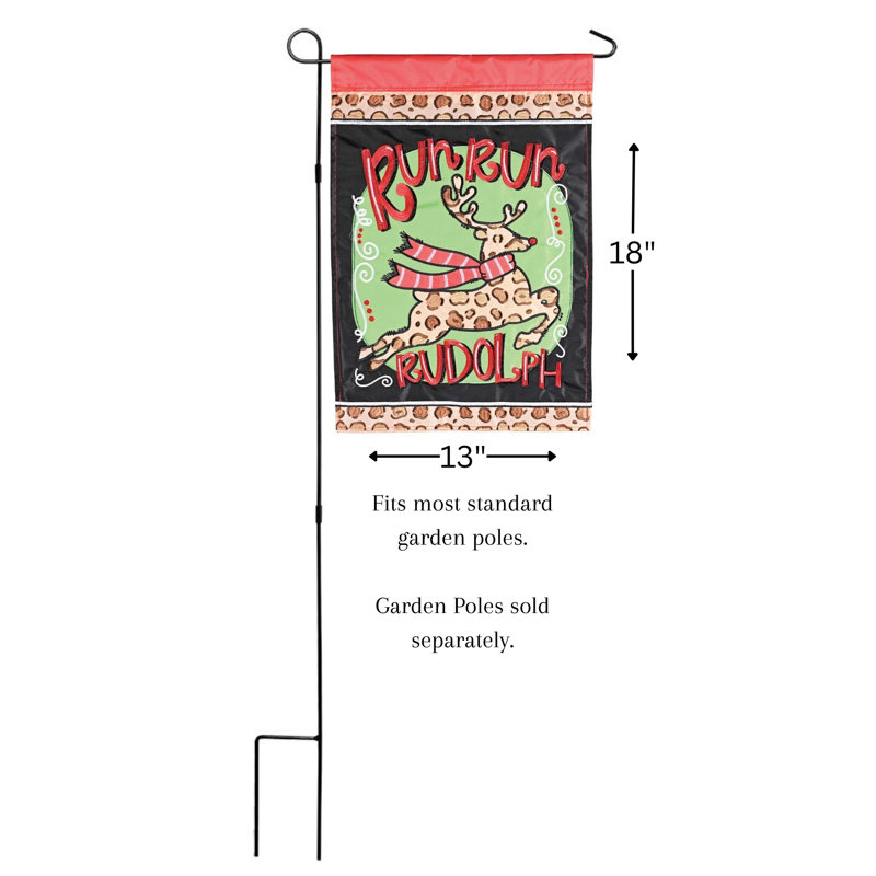 Kandel Double Sided 18'' H x 13'' W Polyester Christmas Garden Flag