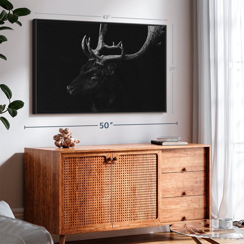 «Elk Beauty», reproduction sur toile, H 29 po x l 43 po