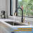 WOWOW Pull Down Kitchen Faucet with Soap Dispenser-93236155