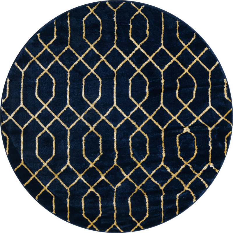 Glitzy Geometric Indoor Rug