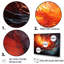 Abstrait rouge Firestorm Symphony - ensemble d'art mural peinture goutte à goutte-621405511