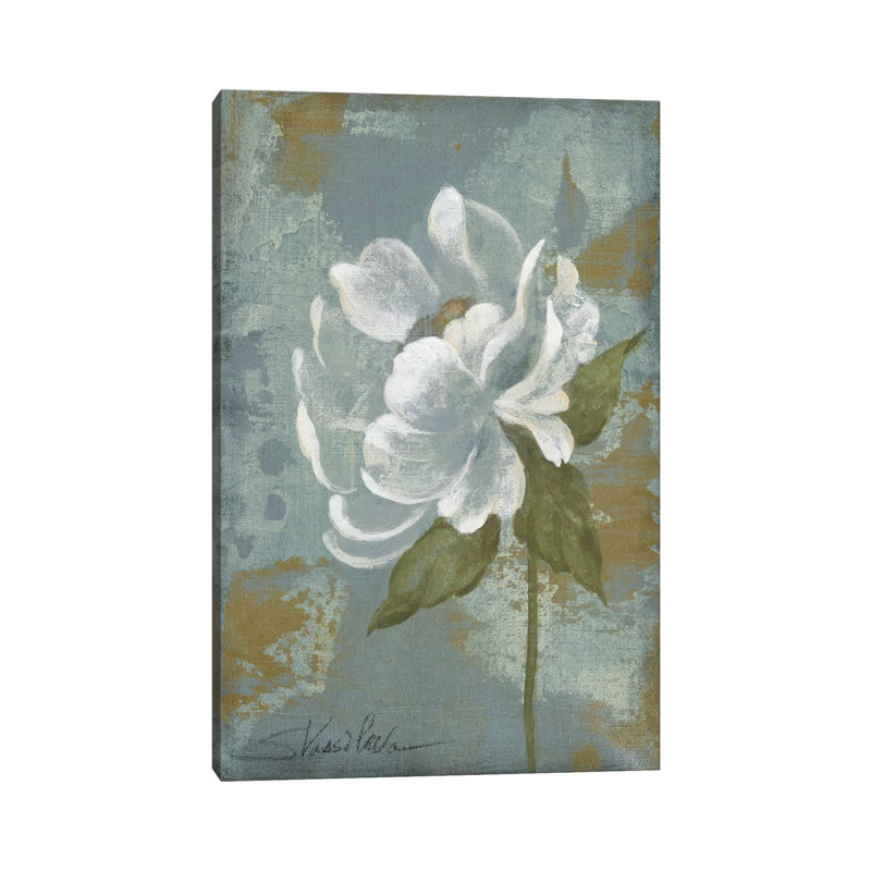 «Peony Tile II» par Silvia Vassileva - reproduction d'art, Aucun mat, Toile tendue, H 12 po x l 8 po x P 0,75 po