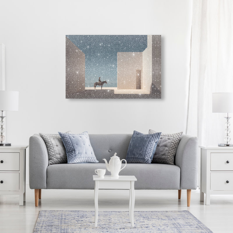 Lone Equestrian I Print by Oliver Gal, 10"H x 15"W, Gallery Wrapped