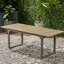 Table de salle à manger extensible en bois gris