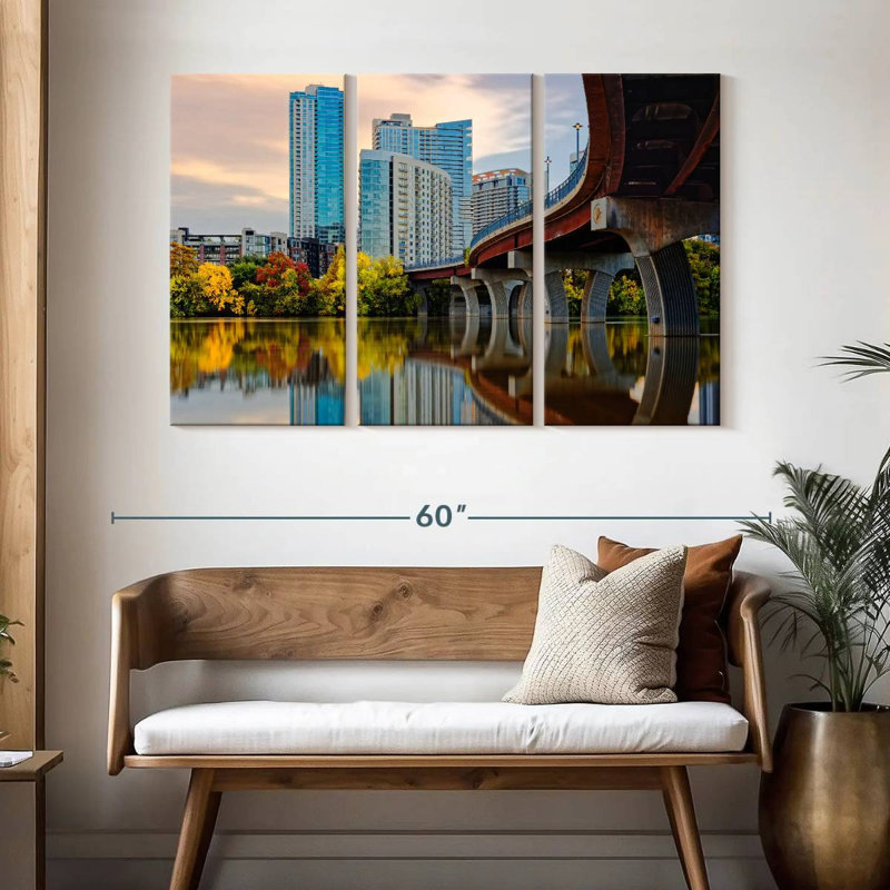 Paysage urbain urbain Sirci Austin, H 32 po x l 50 po