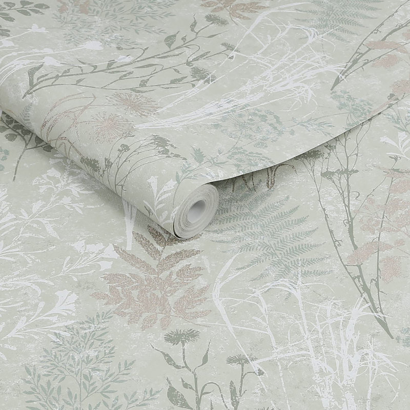 Zen Floral Double Roll, Sage