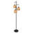 Asiel 65'' Dimmable Black Industrial Tree Floor Lamp with 3 Bulbs Included