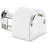 Covered Reserve Roll Toilet Tissue Dispenser in Chrome