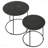 2-Piece Matte Black Nesting Table