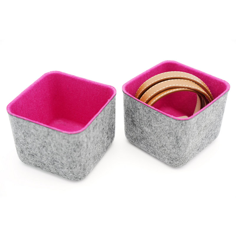 Rangement de bureau Reuben, Rose vif / gris