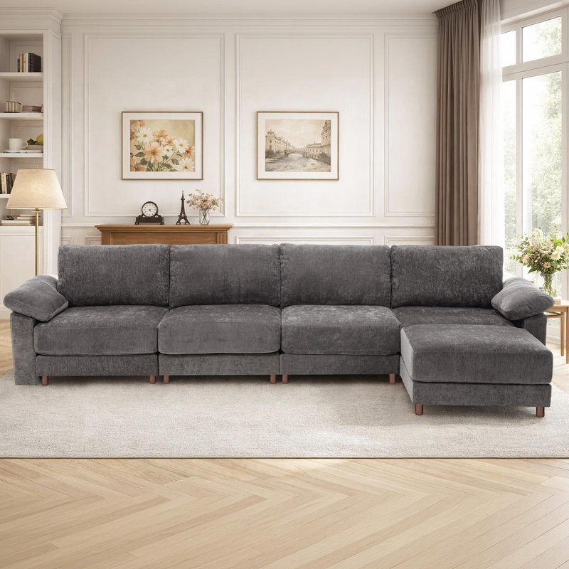Canapé modulaire moderne pour le salon, Gris chenille