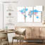 Carte du monde des pays pastel-133102771