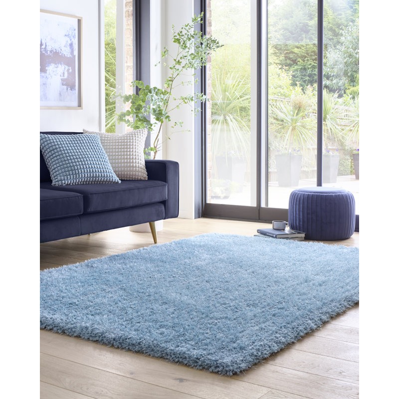 Biron Solid Colour Shaggy Rug, Rectangle 200 x 290cm