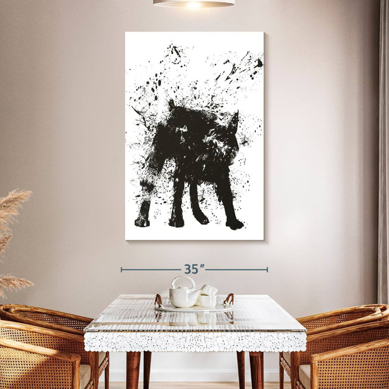 Hitzel Wet Dog, 51" H x 34" W