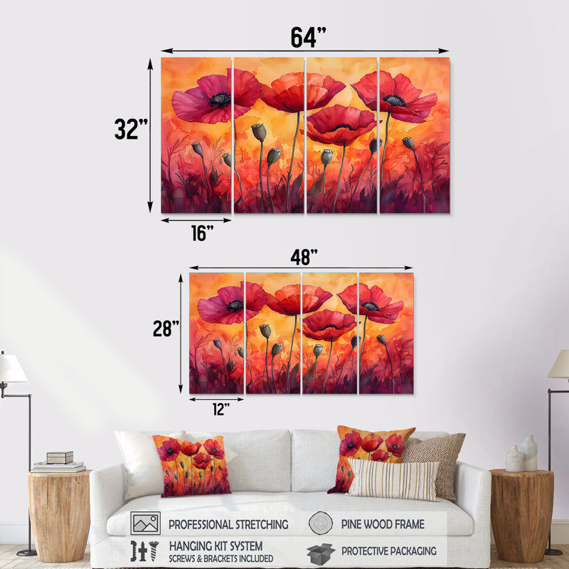 Ladonna - Art - Pour le salon, 4, H 28 po x l 48 po