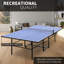 Ensemble de table de ping-pong pliable et portatif de 9 pieds de taille moyenne pour les jeux d'intérieur et d'extérieur