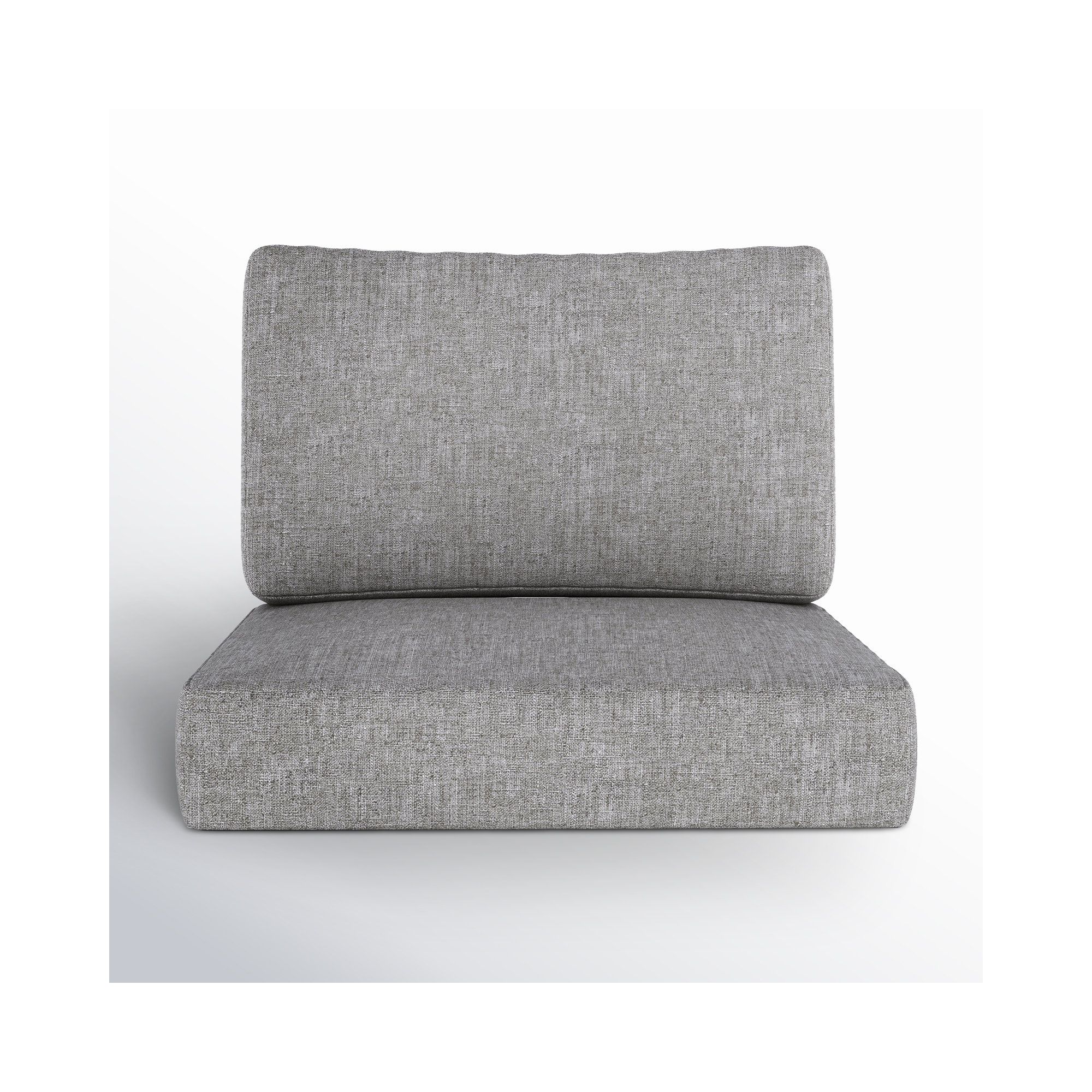 Outdoor Sunbrella Seat/Back Cushion, Canvas Granite Sunbrella® Canvas