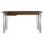 Bureau Baxter 140, une tablette, quatre pieds - acajou