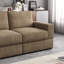 190Cm Cotton Square Arms Standard Sofa -751326833