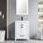 Wimer 24'' Single Bathroom Vanity Sink Combo with Ceramic Top, Faucet-1075979455