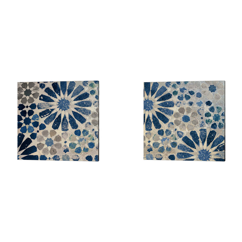 «Alhambra Tile Stone» par Sue Schlabach, art sur toile (ensemble de 2)
