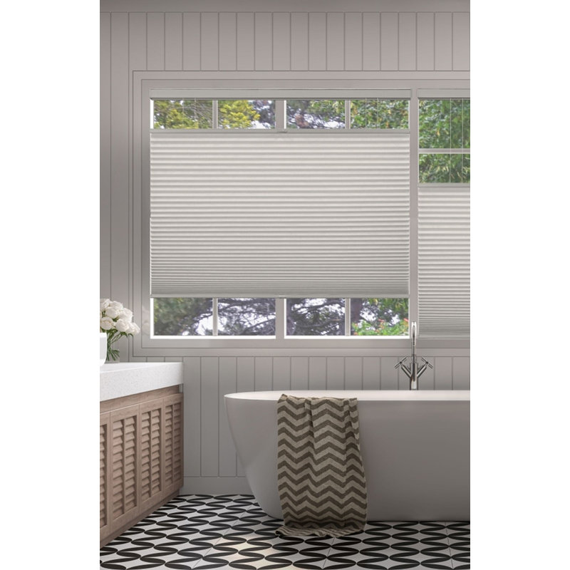 Cordless Blackout Cellular Shade, 55.5"W x 48"L, 72"L, White Dove