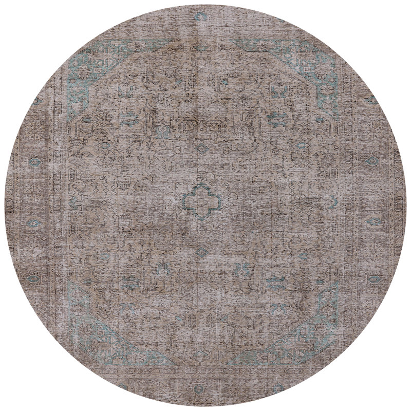 Tapis brun Salena, Rond 4 pi