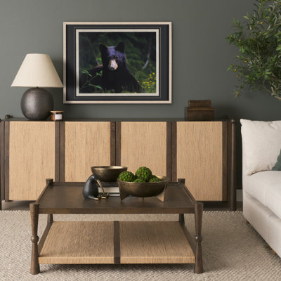 «Grizzly Bear» par Chad Mackay, reproduction d'art encadrée à la main avec passe-partout