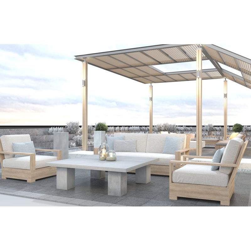 Maximus Coffee Table, Gray, 16" H x 35" L x 35" W