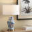 Alekya Ceramic Table Lamp with USB Ports & Type C