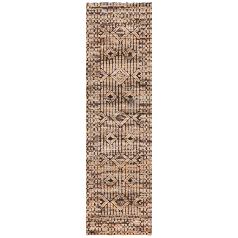 Natural Fiber 562 Jacquard Performance Geometric Rug, Runner 2'3" x 8'
