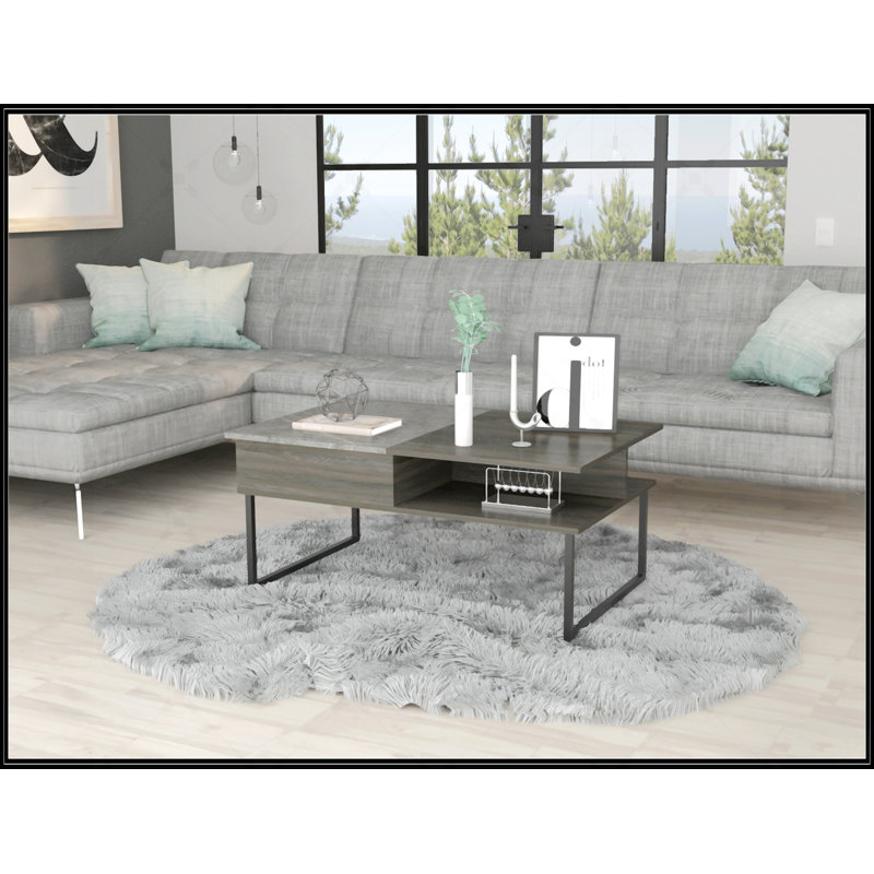 1-Shelf Lift Top Coffee Table, Espresso