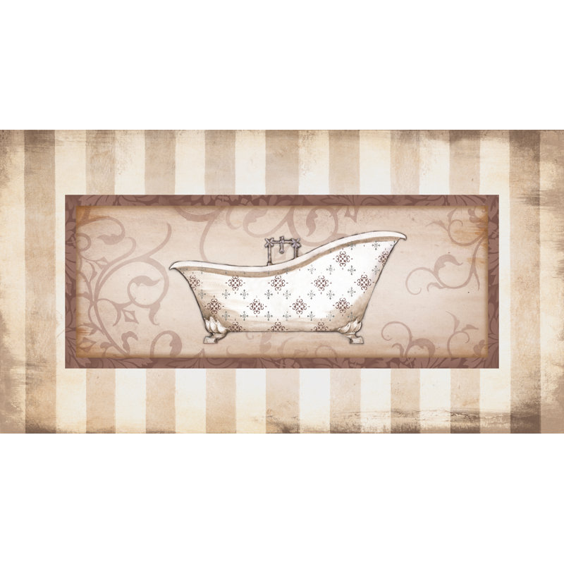 Beige Tub - Painting Print, Wrapped Canvas, 51 cm H x 76 cm W