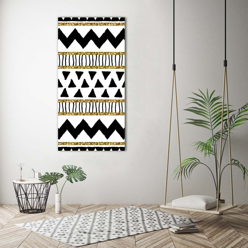 Ethnic Background - Wrapped Canvas Print