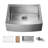 27'' L Single Bowl Stainless Steel Kitchen Sink