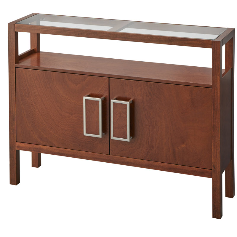 Pearson Console Table, Clear;Walnut