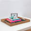 Plateau de table repose-pieds/café eclates