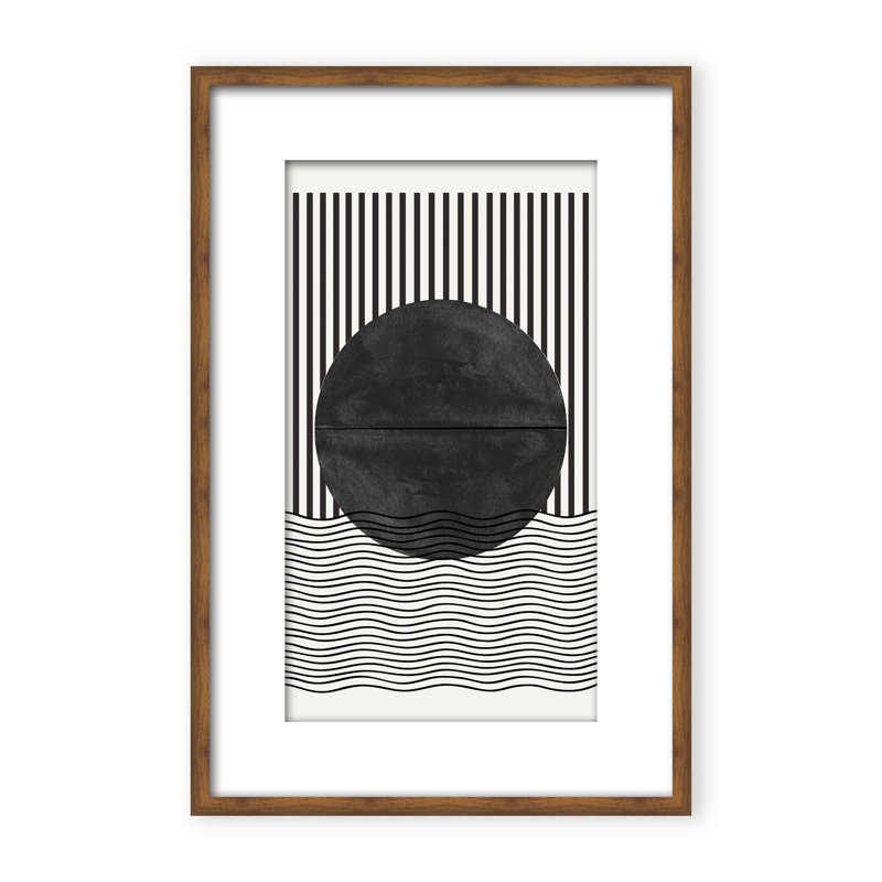 BaB No10. Print by The Miuus Studio, 48" H x 32" W x 1.125" D, Black, Framed Matted Print