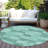 Elise Blue Washable Indoor-Outdoor Rug - -1418332913