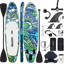 Ensemble de planche de SUP gonflable de 10 pi 6 po avec pompe électrique et support pour caméra
