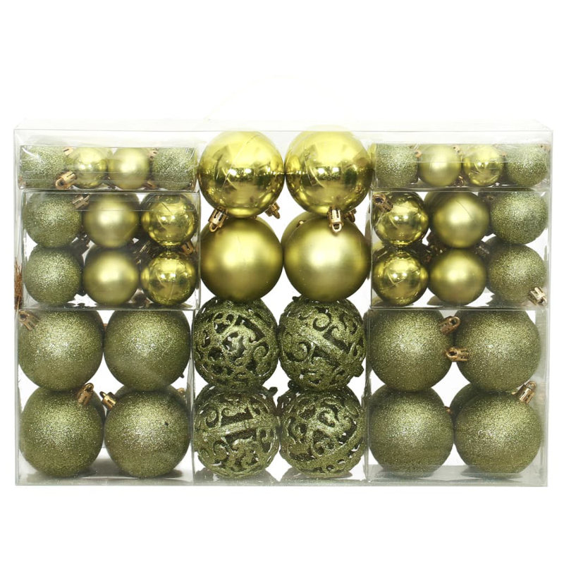 6cm Solid Colour Bauble, Light Green