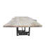McMinnville Oak Solid Wood Top Metal Base Dining Table