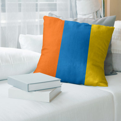 Striped Linen Reversible Pillow Cover